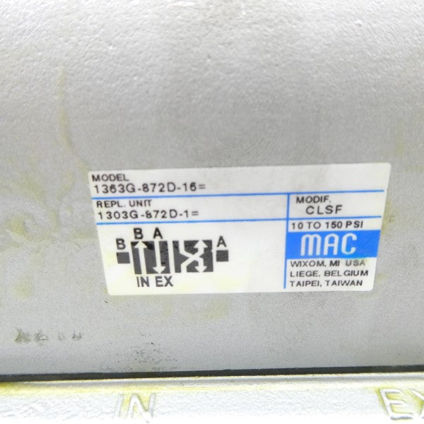 MAC 1363G-872D-16 24VDC 10-150PSI NSMP