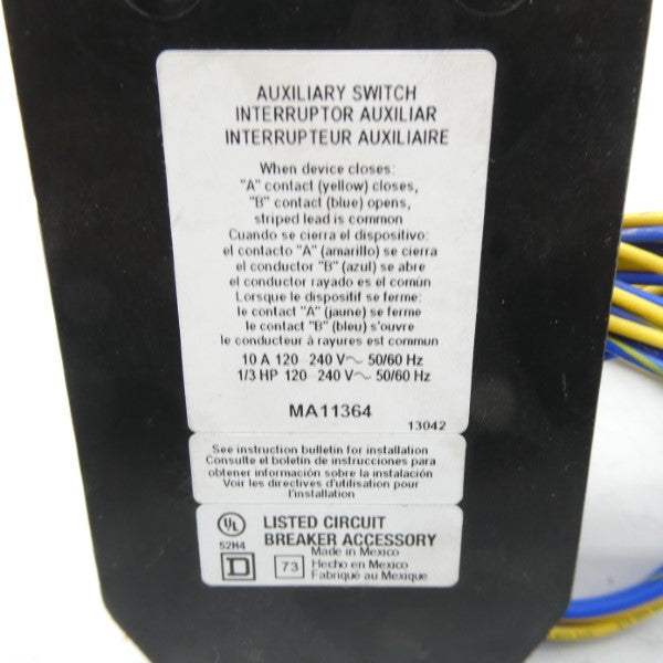 SQUARE D MA11364 120-240V 10A NSMP