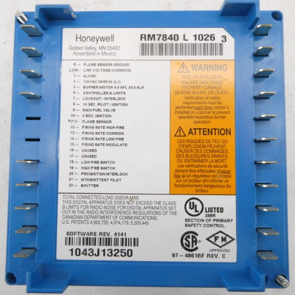 HONEYWELL RM7840L1026 120VAC NSMP