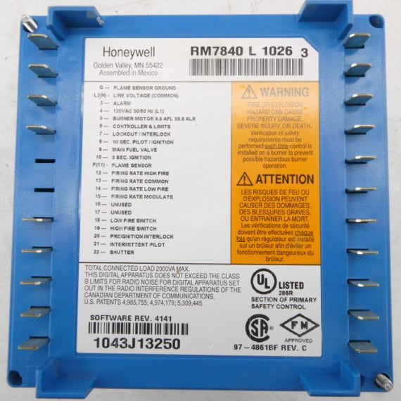 HONEYWELL RM7840L1026 120VAC NSMP