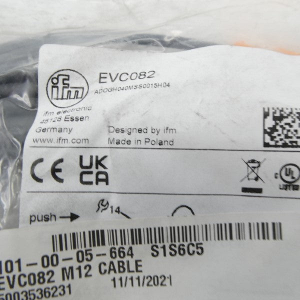 IFM EFECTOR EVC082 ADOGH040MSS0015H04 NSMP