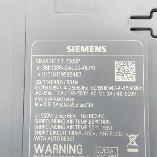 SIEMENS 3RK1308-0AC00-0CP0 110-500VAC 3A NSMP