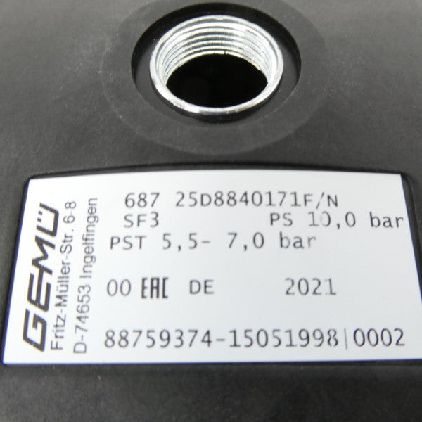 GEMU 68725D8840171F/N NSMP