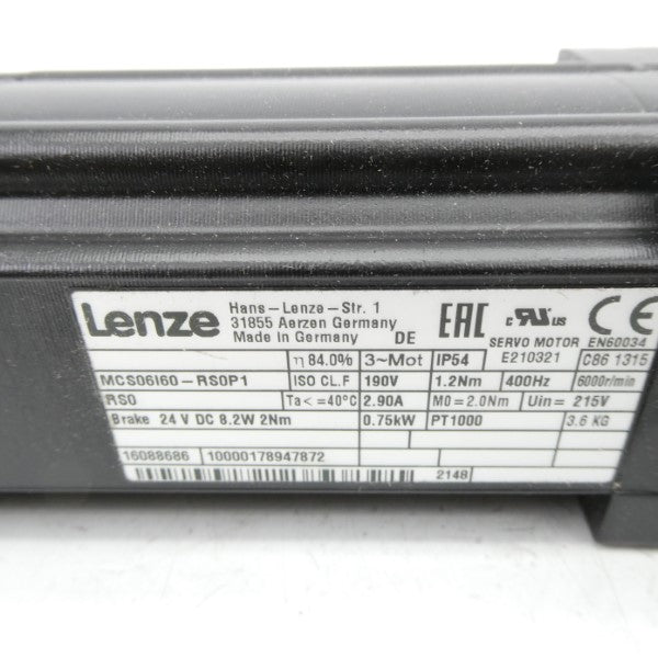 LENZE MCS06I60-RS0P1 24VDC 2.90A NSNP