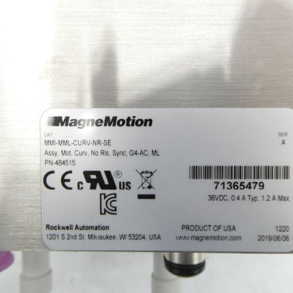 MAGNEMOTION MMI-MML-CURV-NR-SER-SYNCA 36VDC 0.4A NSMP