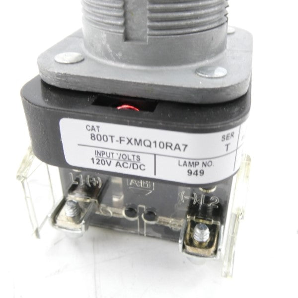 ALLEN BRADLEY 800T-FXMQ10RA7 SER. T 120VAC/DC (WH) NSMP