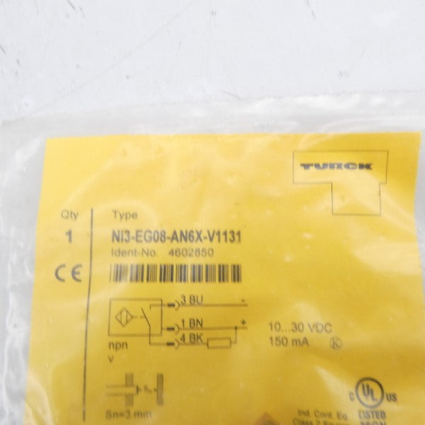 TURCK NI3-EG08-AN6X-V1131 4602850 10-30VDC NSMP