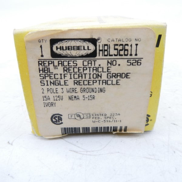 HUBBELL HBL5261I 125V 15A NSMP