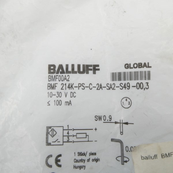 BALLUFF BMF214K-PS-C-2A-SA2-S49-00,3 BMF00A2 10-30VDC NSMP