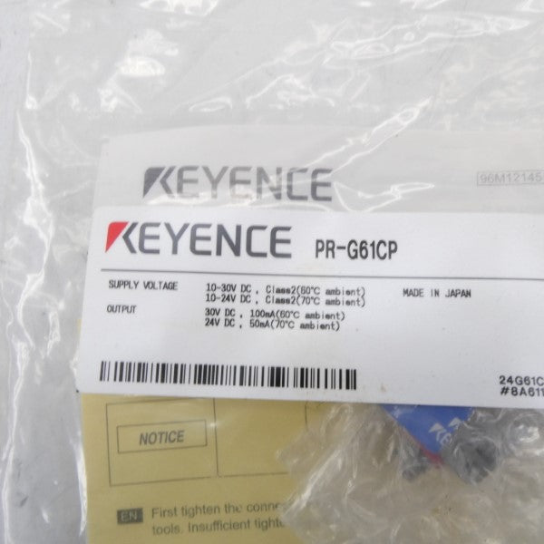 KEYENCE PR-G61CP 10-30VDC NSMP