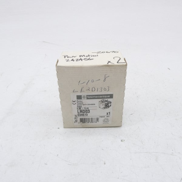 TELEMECANIQUE LRD03 0.25-0.4A NSFS