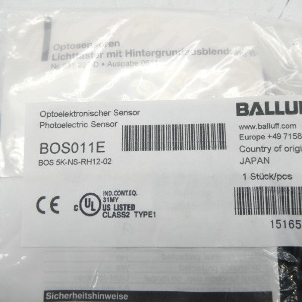 BALLUFF BOS5K-NS-RH12-02 BOS011E NSMP