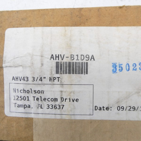 NICHOLSON AHV-B1D9A 3/4" NSFS