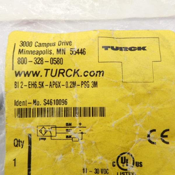 TURCK BI2-EH6.5K-AP6X-0.2M-PSG3M S4610096 10-30VDC NSMP