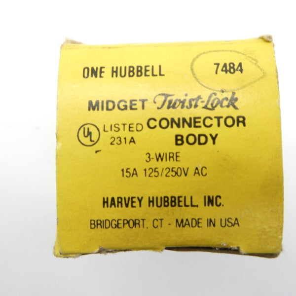 HUBBELL 7484 125/250VAC 15A NSMP