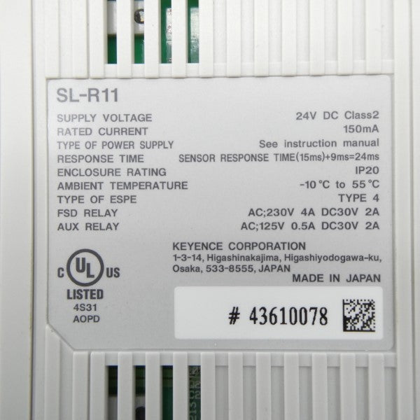 KEYENCE SL-R11 24VDC 2A NSMP