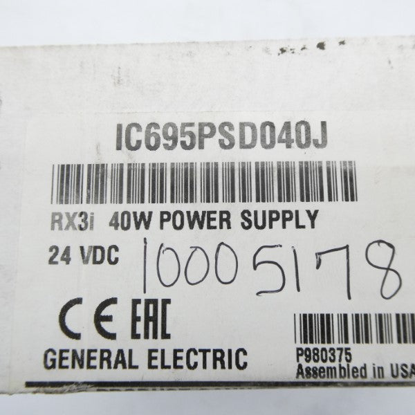GENERAL ELECTRIC IC695PSD040J 24VDC NSFS