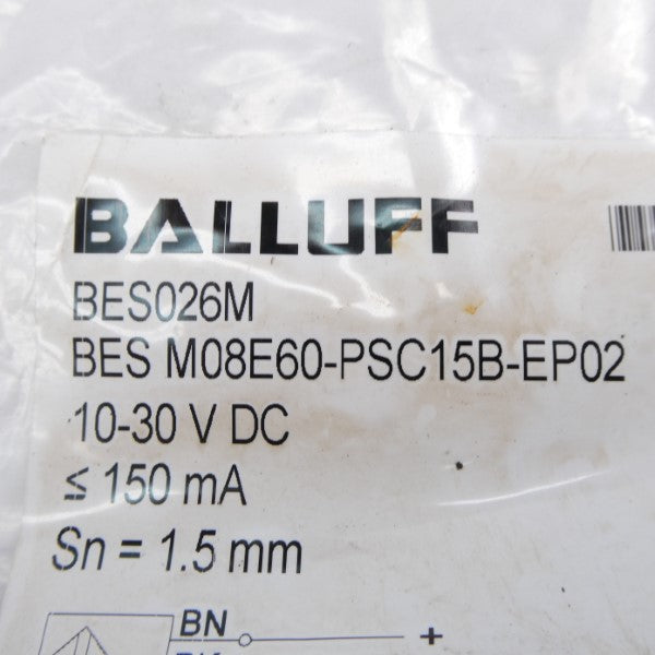 BALLUFF BESM08E60-PSC15B-EP02 BES026M 10-30VDC NSMP