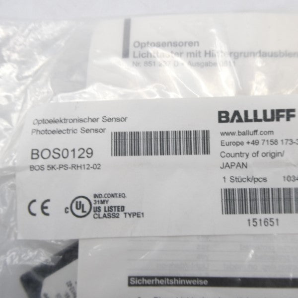 BALLUFF BOS5K-PS-RH12-02 BOS0129 NSMP