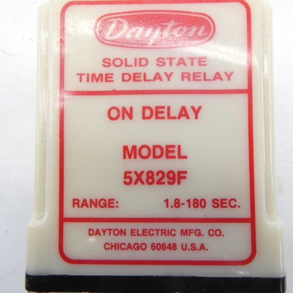 DAYTON 5X829F 120VAC 10A 1.8-180S NSNP