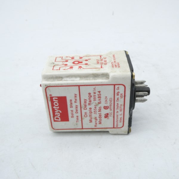 DAYTON 6A854 120VAC 10A .05S-999M UNMP