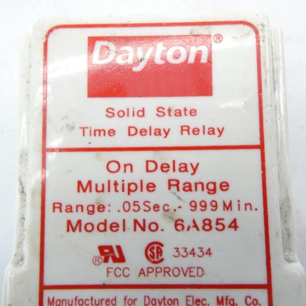 DAYTON 6A854 120VAC 10A .05S-999M UNMP