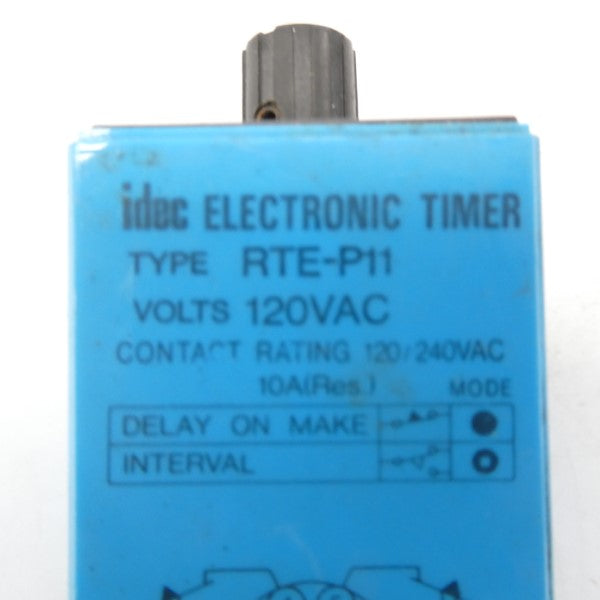 IDEC RTE-P11 120VAC 10A 1S-10M/1M-10H NSNP