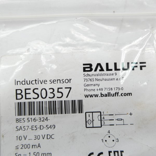 BALLUFF BES516-324-SA57-E5-D-S49 BES0357 10-30VDC NSMP