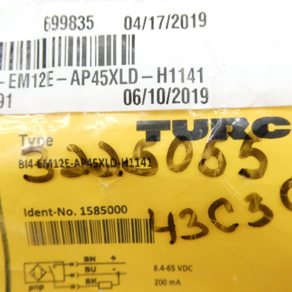 TURCK BI4-EM12E-AP45XLD-H1141 1585000 8.4-65VDC NSMP