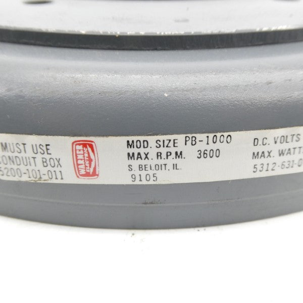 WARNER ELECTRIC 5312-631-006 PB-1000 90VDC NSNP