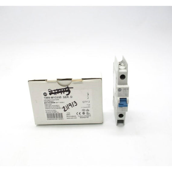 ALLEN BRADLEY 1489-M1C030 SER. D 277VAC 3A (PKG OF 2) NSMP