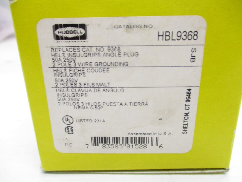 HUBBELL HBL9368 250V 50A NSMP