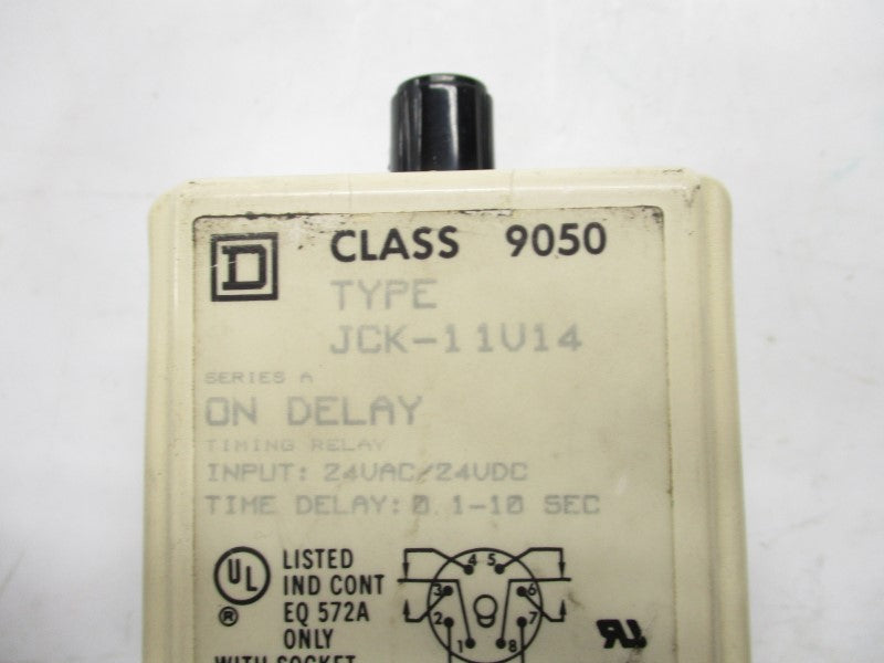 SQUARE D 9050-JCK-11V14 SER. A 24VAC/DC 10A 1-10S UNMP