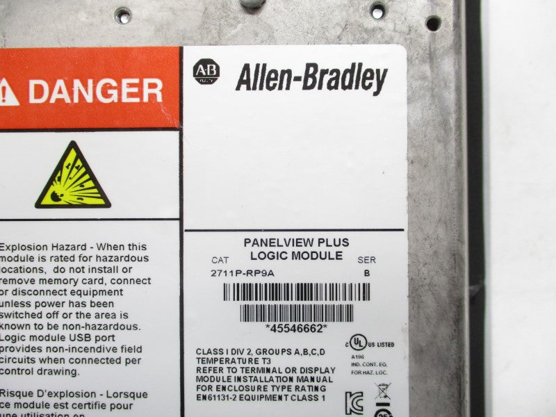 ALLEN BRADLEY 2711P-RDT10C SER. C 24VDC NSNP