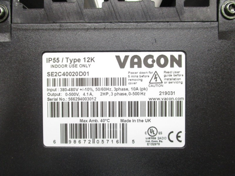 VAGON SE2C40020D01 380-480V 10A NSMP
