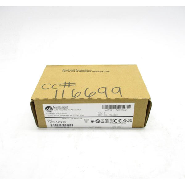ALLEN BRADLEY 1762-OW16 SER. B DATE: 2022 NSFS