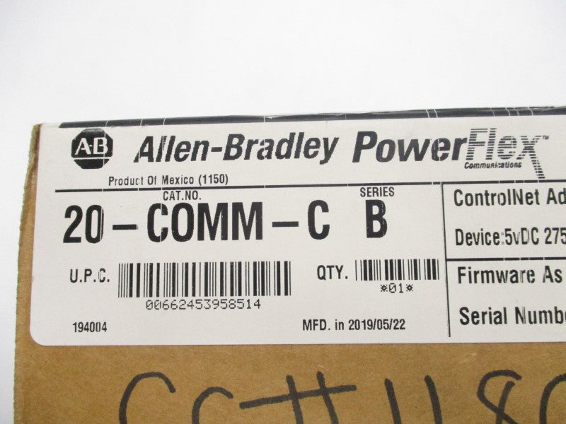 ALLEN BRADLEY 20-COMM-C SER. B F/W V3.001 5VDC NSFS