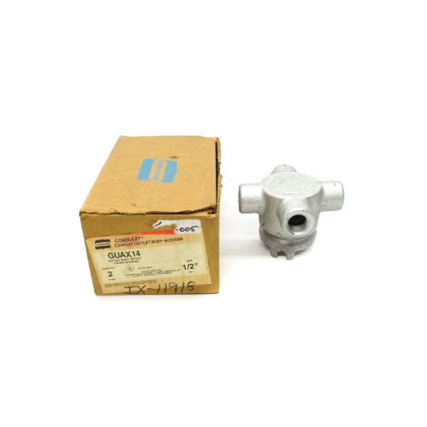 CROUSE HINDS GUAX14 1/2" 9PKG OF 2) NSMP