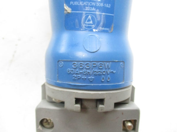 HUBBELL 363P6W 220V 63A UNMP