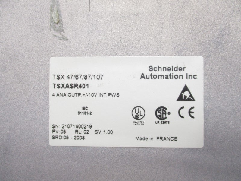 SCHNEIDER AUTOMATION TSXASR401 UNMP