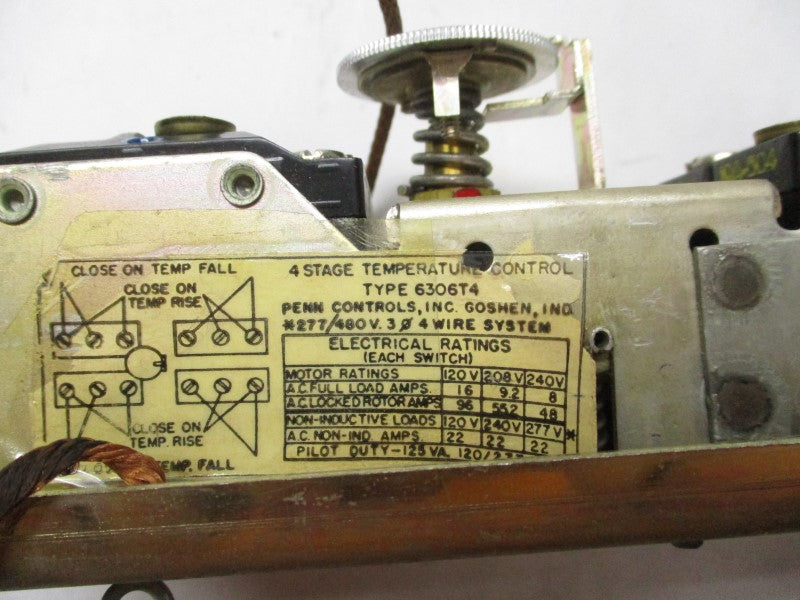 PENN CONTROLS 6306T4 277/480V 10/80'F NSMP