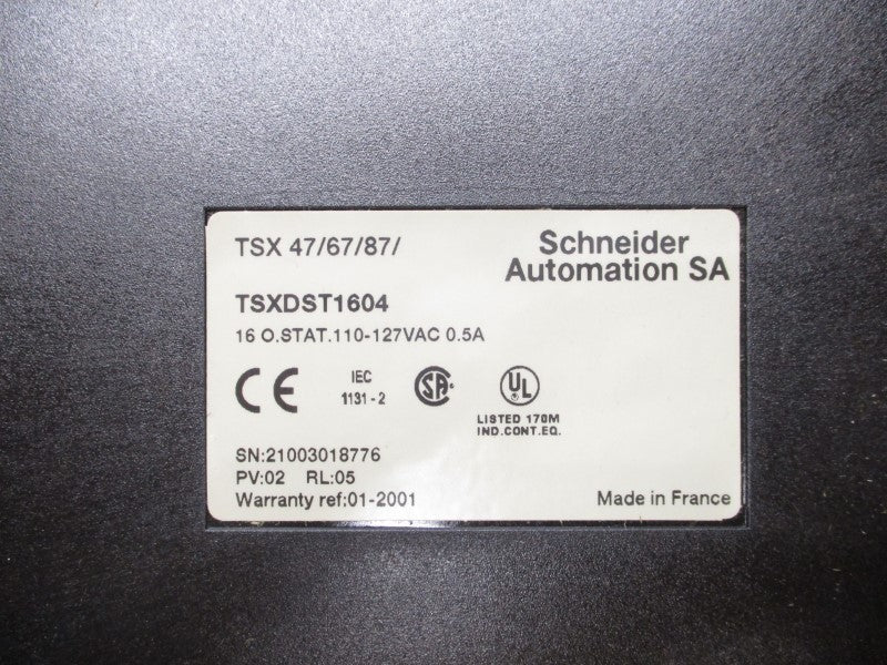 SCHNEIDER AUTOMATION TSXDST1604 110-127VAC 0.5A NSMP