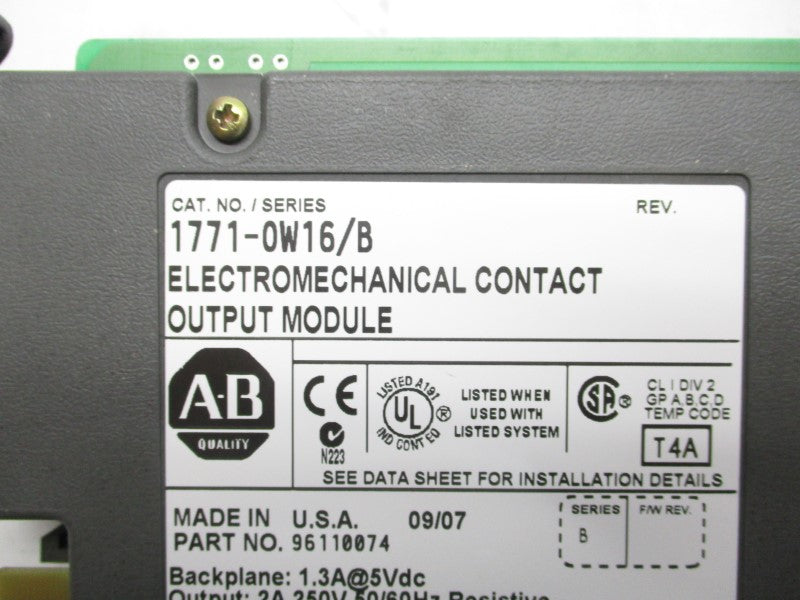 ALLEN BRADLEY 1771-OW16 SER. B 250V 2A REMAN