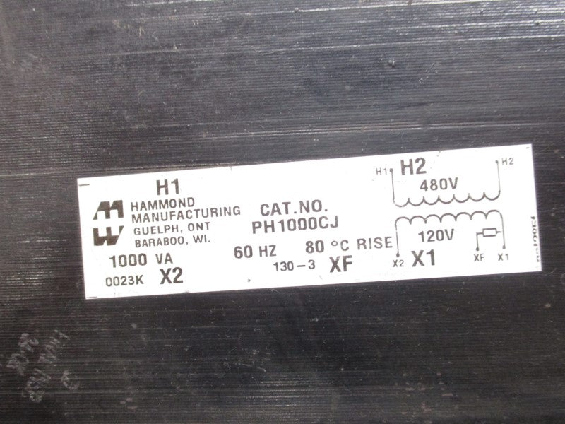 HAMMOND MANUFACTURING PH1000CJ 480V UNMP