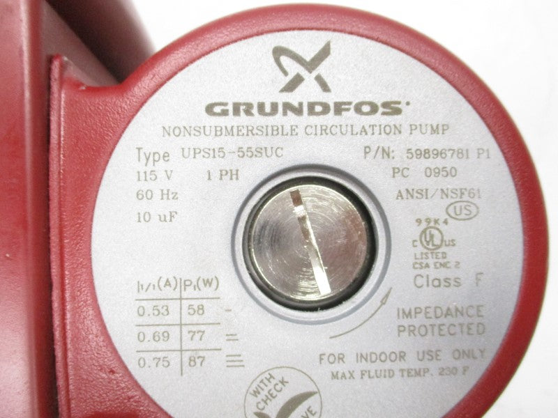 GRUNDFOS UPS15-55SUC 59896781 115V NSMP