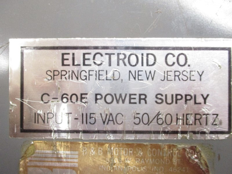 ELECTROID C-60E 115VAC (AS PICTURED) UNMP