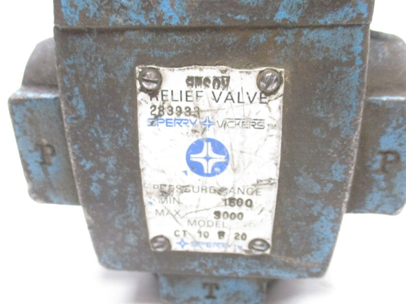 VICKERS CT10F20 283938 3000PSI UNMP