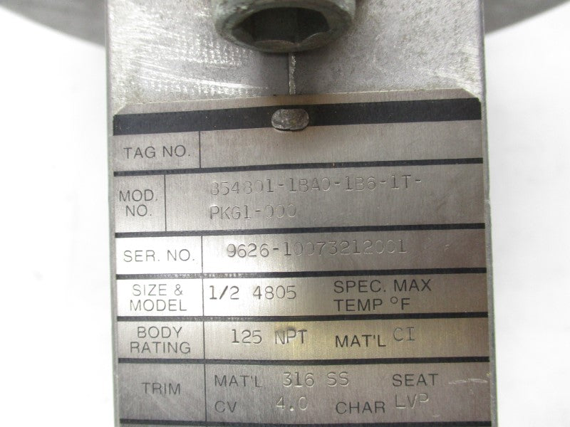 HONEYWELL 854801-1BA0-1B6-1T-PKG1-000 1/2" NSNP