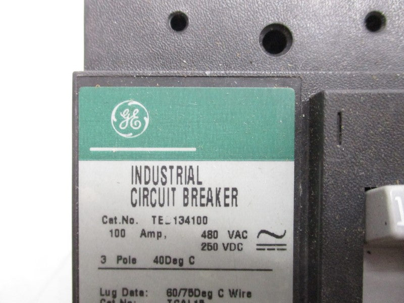 GENERAL ELECTRIC TED134100 480VAC 100A (GREEN) NSNP