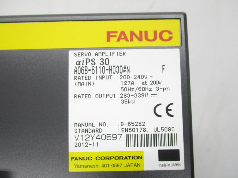 FANUC A06B-6110-H030#N 200-240V 127A NSMP